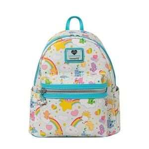 Loungefly Exclusive Care Bears Rainbow Mini Backpack